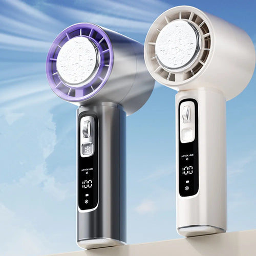 2024 High-Speed Handheld Electric Fan with Semiconductor Refrigeration, 4000mAh USB Rechargeable Portable Outdoor Fan