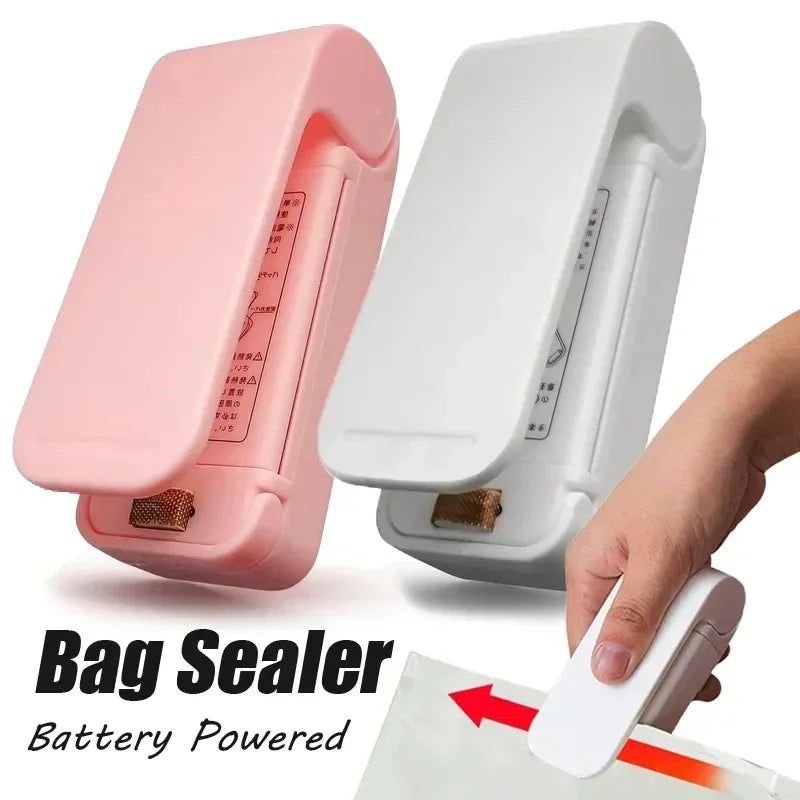 Compact Heat Bag Sealing Machine for Food Packaging - Portable Thermal Plastic Sealer