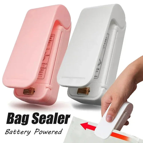 Compact Heat Bag Sealing Machine for Food Packaging - Portable Thermal Plastic Sealer